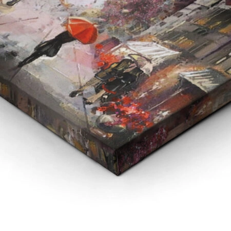Πινακας σε καμβά PARIS STREET PAINTING - Παρισι Sticky 2