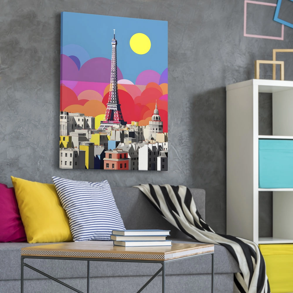 Πινακας σε καμβά POP ART PARIS