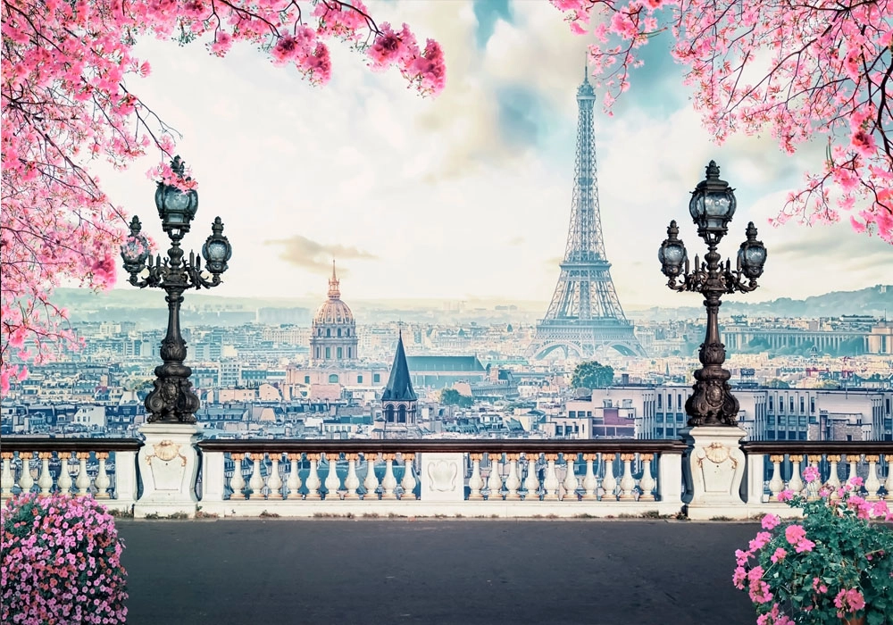 Πινακας σε καμβά ROMANTIC PARIS AT SPRING