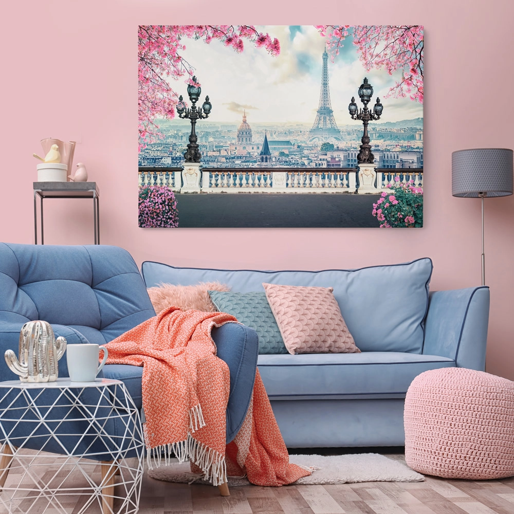 Πινακας σε καμβά ROMANTIC PARIS AT SPRING