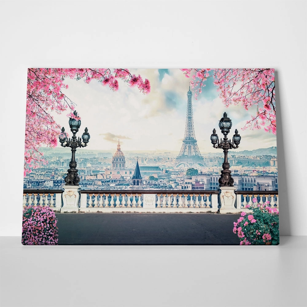Πινακας σε καμβά ROMANTIC PARIS AT SPRING
