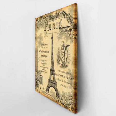 Πινακας σε καμβά VINTAGE PARIS 1900 - Vintage Sticky 3