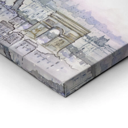 Πινακας σε καμβά WATERCOLOR PARIS - Παρισι Sticky 2