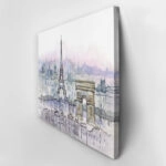 Πινακας σε καμβά WATERCOLOR PARIS