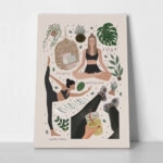 Πινακας σε καμβά YOGA LIFESTYLE