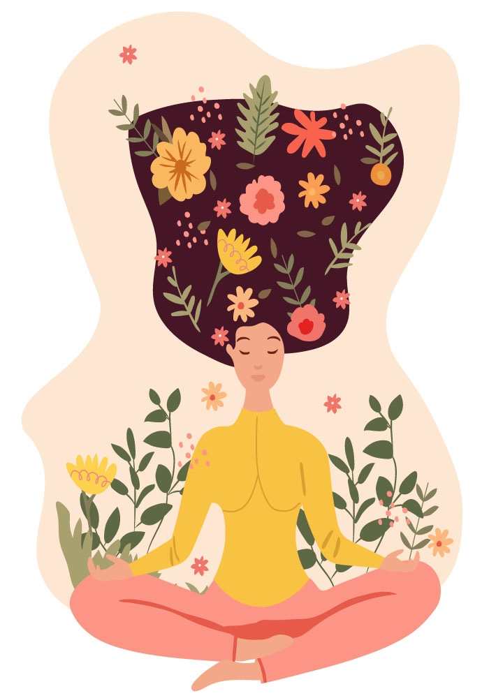 Πινακας σε καμβά YOGA LOTUS POSITION