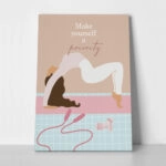 Πινακας σε καμβά YOGA MAKE YOURSELF A PRIORITY