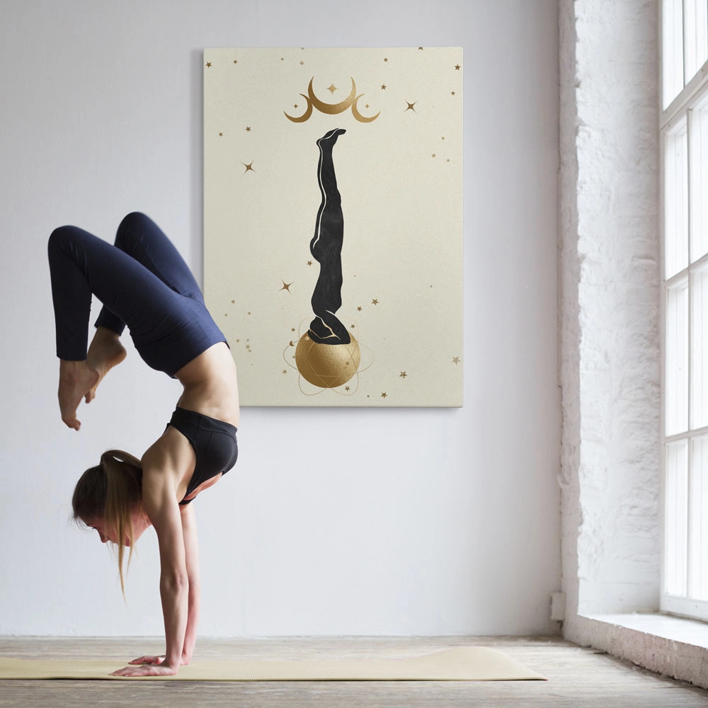 Πινακας σε καμβά YOGA MINDFUL ART