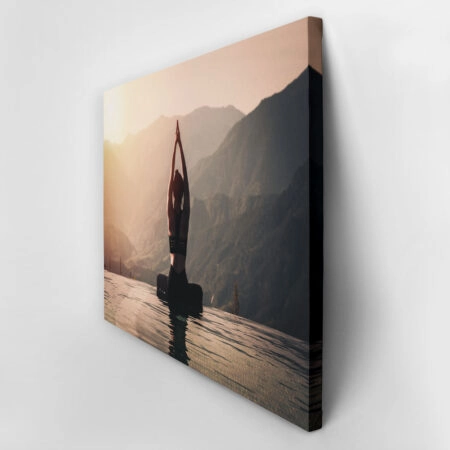 Πινακας σε καμβά YOGA MOUNTAIN PEAK - Αθληματα και Χομπυ Sticky 3