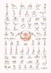 Πινακας σε καμβά YOGA POSES LEVEL 1