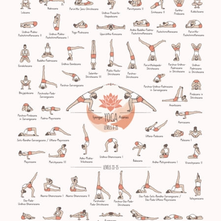 Πινακας σε καμβά YOGA POSES LEVEL 2 - Αθληματα και Χομπυ Sticky 5