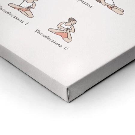 Πινακας σε καμβά YOGA POSES LEVEL 2 - Αθληματα και Χομπυ Sticky 2