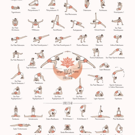 Πινακας σε καμβά YOGA POSES LEVEL 3 - Αθληματα και Χομπυ Sticky 5