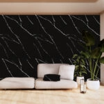 PVC Panel τοιχου 122cm x 280cm x 2,8mm CARRARA BLACK 204