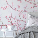 Αυτοκόλλητη Ταπετσαρία τοίχου CHERRY BLOSSOM WITH BIRDS