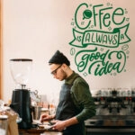 Aυτοκόλλητο Τοίχου COFFEE IS ALWAYS A GOOD IDEA