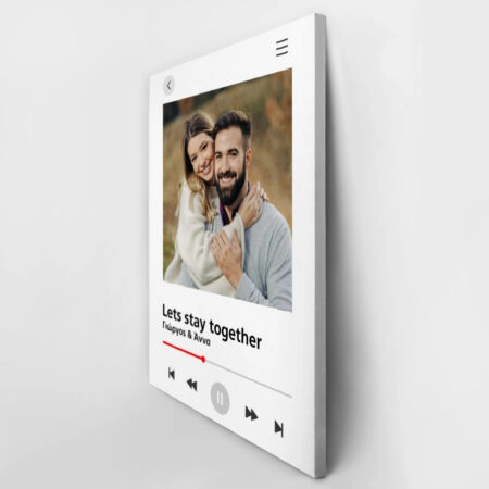 Πινακας σε καμβά COUPLE SONG WHITE - Πίνακες με δικες σου φωτογραφίες Sticky 3