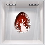 Αυτοκόλλητο Βιτρίνας EASTER EGG BUNNY