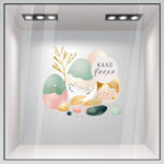 Αυτοκόλλητο Βιτρίνας PASTEL EASTER EGGS 2
