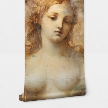 Αυτοκόλλητη Ταπετσαρία τοίχου RENAISSANCE GIRL FRESCO PAINTING 2 - Vintage Sticky 2