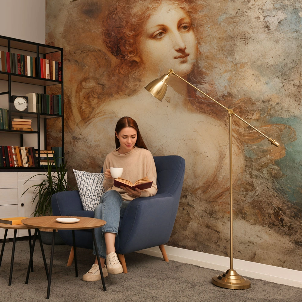 Αυτοκόλλητη Ταπετσαρία τοίχου RENAISSANCE GIRL FRESCO PAINTING