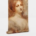 Αυτοκόλλητη Ταπετσαρία τοίχου RENAISSANCE GIRL FRESCO PAINTING