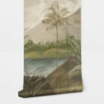 Αυτοκόλλητη Ταπετσαρία τοίχου TROPICAL LANDSCAPE PAINTING