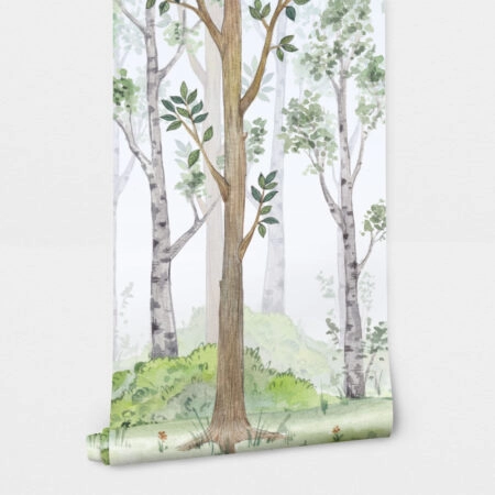 Αυτοκόλλητη Ταπετσαρία τοίχου WATERCOLOR FAIRY FOREST - Παιδικές Ταπετσαρίες Sticky 2