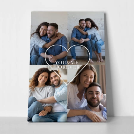 Πινακας σε καμβά YOU AND ME HEART - Πίνακες με δικες σου φωτογραφίες Sticky 2