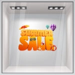 Αυτοκoλλητο Εκπτωσεων 3D SUMMER SALE