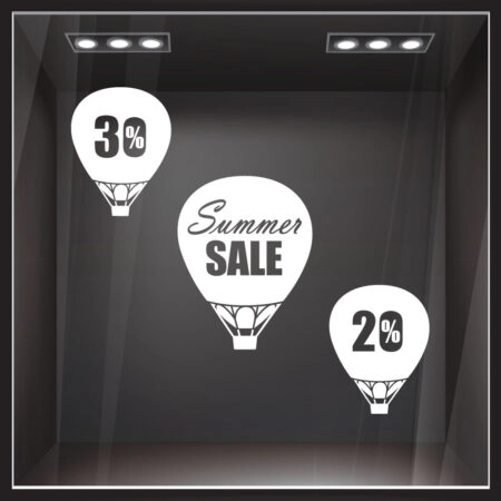 Αυτοκολλητο Εκπτωσεων SUMMER BALLOONS SALE -  Sticky 2