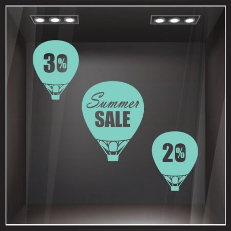 Αυτοκολλητο Εκπτωσεων SUMMER BALLOONS SALE -  Sticky 5