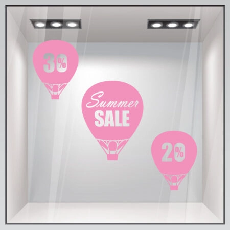 Αυτοκολλητο Εκπτωσεων SUMMER BALLOONS SALE -  Sticky 3
