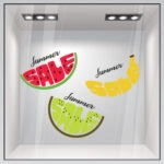 Αυτοκoλλητο Εκπτωσεων SUMMER FRUIT SALES 2