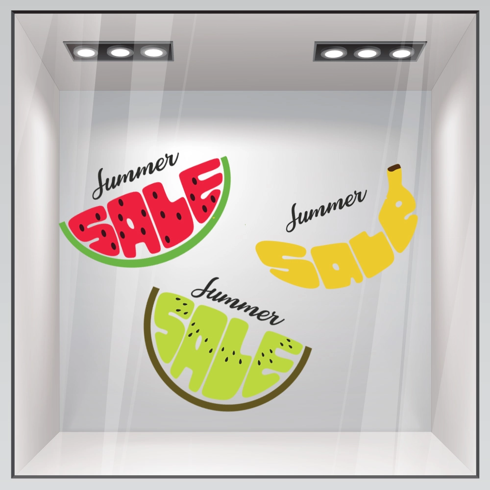 Αυτοκoλλητο Εκπτωσεων SUMMER FRUIT SALES 2