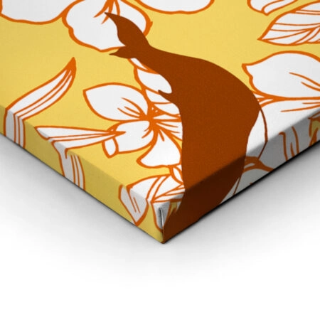 OUTLET Πινακας σε καμβά HIBISCUS WHALE 65cm x 65cm - OUTLET Sticky 2