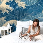 Αυτοκόλλητη Ταπετσαρία τοίχου JAPANESE WAVES