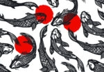 Πινακας σε καμβά KOI CARP FISH SPOTS