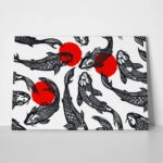 Πινακας σε καμβά KOI CARP FISH SPOTS