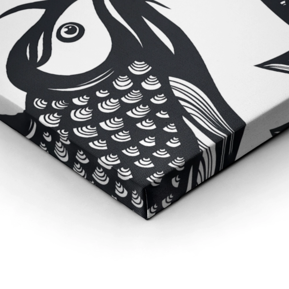 Πινακας σε καμβά KOI CARP FISH SPOTS