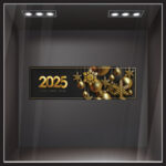 Χριστουγεννιάτικο αυτοκόλλητο HAPPY NEW YEAR 2025