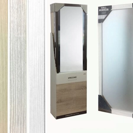 Καθρέπτης Ξύλο/Γυαλί  34x114cm Σε 4 Αποχρώσεις - Καθρέπτες