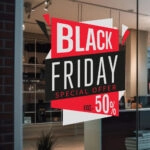 Αυτοκολλητο Εκπτωσεων BLACK FRIDAY 1