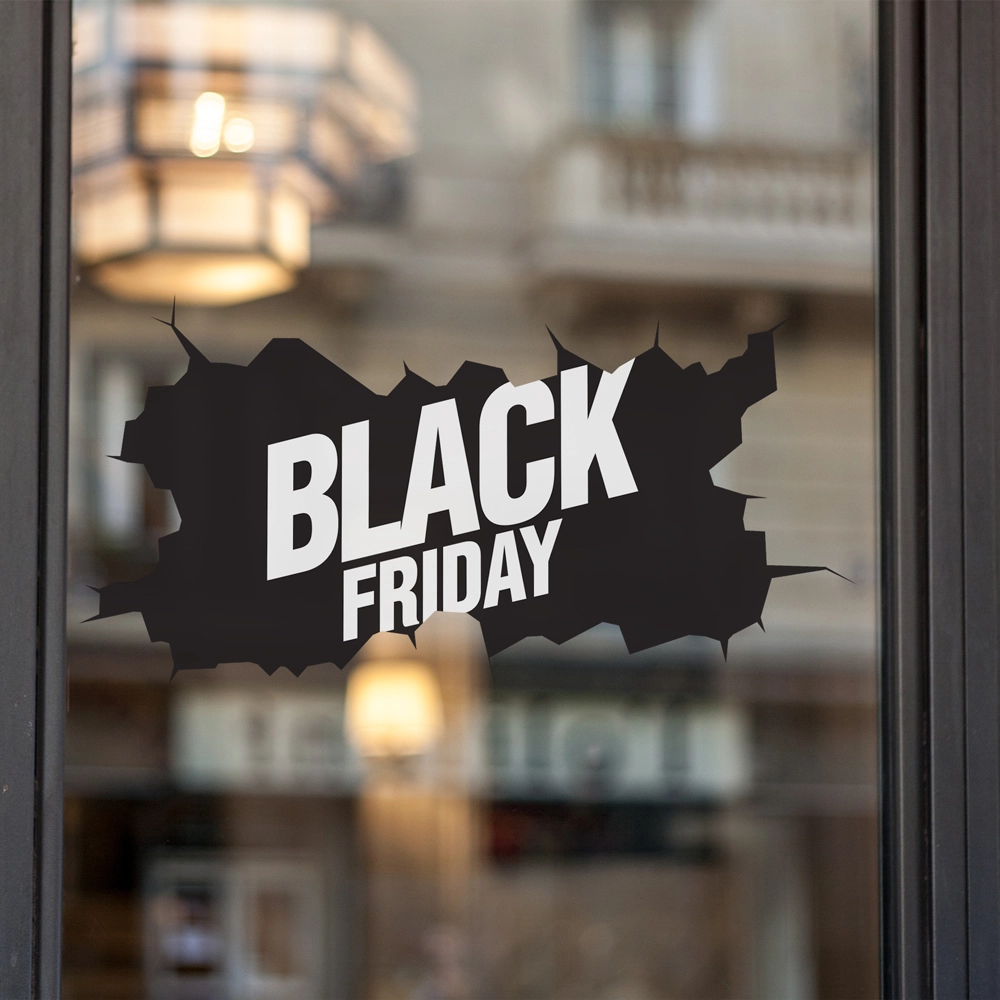 Αυτοκολλητο Εκπτωσεων BLACK FRIDAY BREAK