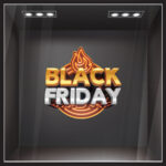 Αυτοκολλητο Εκπτωσεων BLACK FRIDAY HEAT
