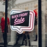 Αυτοκολλητο Εκπτωσεων BLACK FRIDAY NEON 2