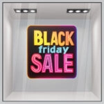 Αυτοκολλητο Εκπτωσεων BLACK FRIDAY NEON BOX
