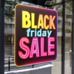 Αυτοκολλητο Εκπτωσεων BLACK FRIDAY NEON BOX