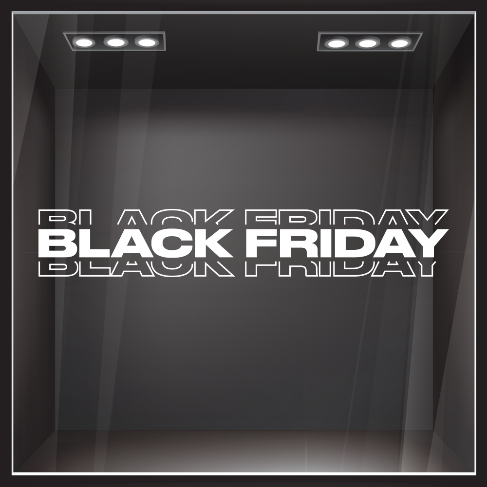 Αυτοκολλητο Εκπτωσεων BLACK FRIDAY SHADOW LINE