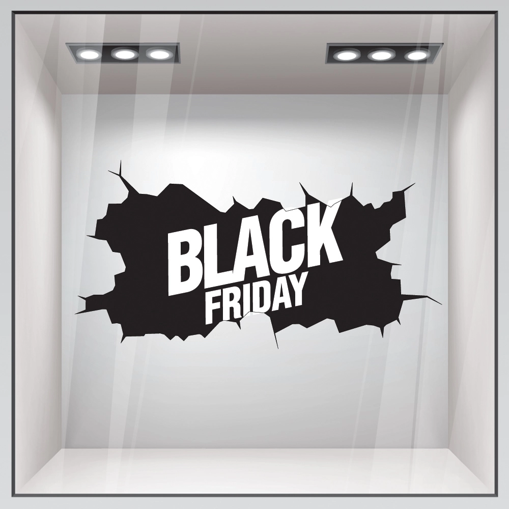 Αυτοκολλητο Εκπτωσεων BLACK FRIDAY BREAK